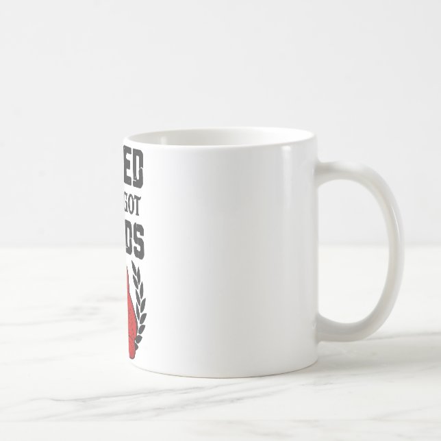Caneca De Café Kickboxer Boxeador Salvo Mas Eu Tenho Mãos  (Direita)