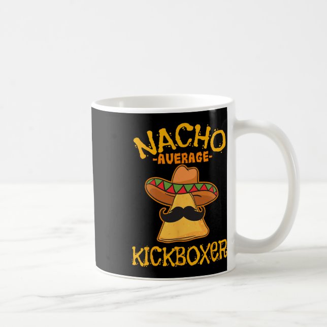 Caneca De Café Kickboxer Nacho Médio Cinco De Mayo Kick Mexicano (Direita)