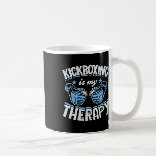 Caneca De Café Kickboxing É Minha Terapia Divertido Boxe Karate M