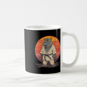 Caneca De Café Kickboxing Hippo Artes Marciais Caratê Jiu-jitsu M