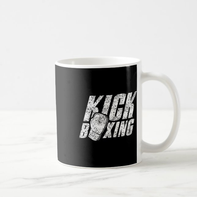 Caneca De Café Kickboxing Kickboxer Kickbox Boxe Kickboxe Artes M (Direita)