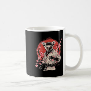 Caneca De Café Kickboxing Lêmure Artes Marciais Caratê Jiu-Jitsu