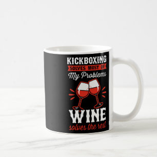 Caneca De Café Kickboxing Resolve A Maioria Dos Meus Problemas Vi