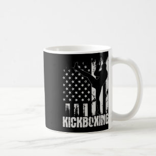 Caneca De Café Kickboxing - Usa Bandeira Americana Kickboxer Comb