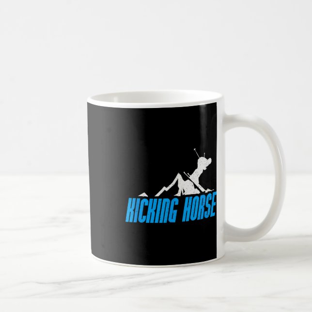 Caneca De Café Kicking Horse Skiting Snowboard Canada Resort Di (Direita)