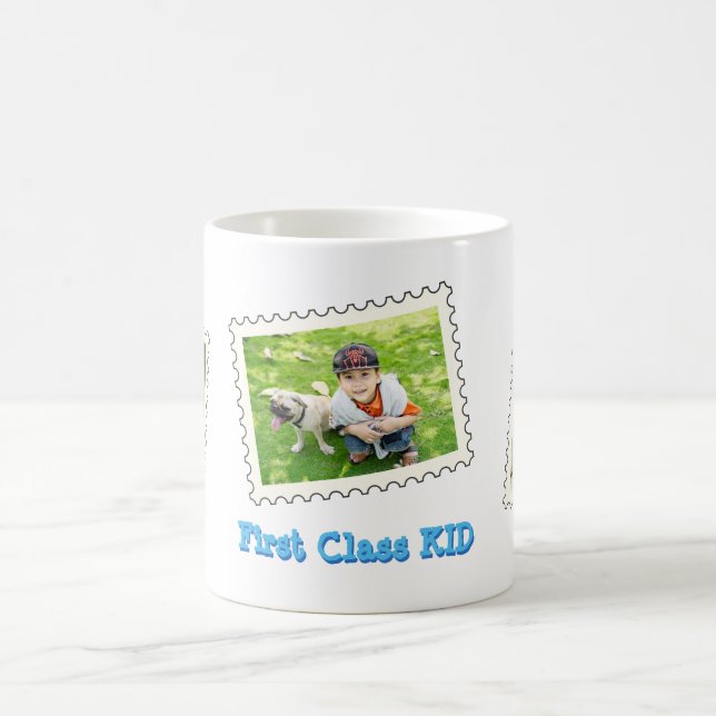 Caneca De Café KID de primeira classe Melhor KID Ever 3 foto pers (Centro)