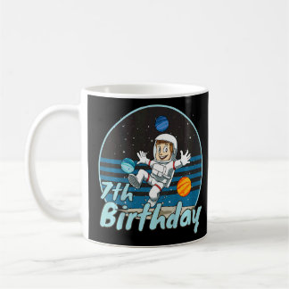 Caneca De Café Kids Astronauta 7 no Astronauta no Aniversário do 