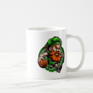 Caneca De Café Kids Bysketbyll Dia de São Patrício Leprechaun