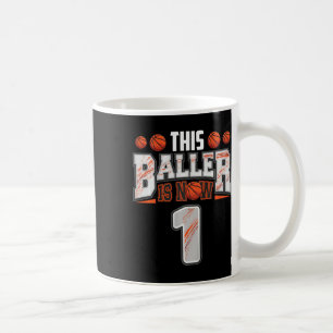 Caneca De Café Kids Bysketbyll Player 1 Anos Menino Bysketbyll