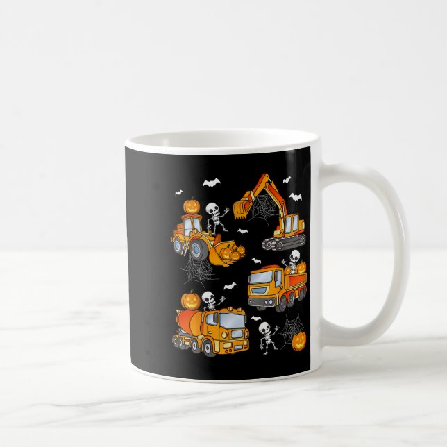 Caneca De Café Kids Halloween Construction Trucks Costume Toddler (Direita)