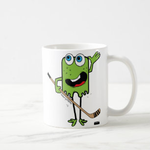 Caneca De Café Kids Hockey Monster Green
