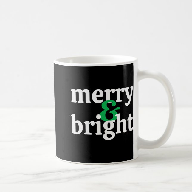 Caneca De Café Kids Merry Bright Christmas T Shirt  (Direita)