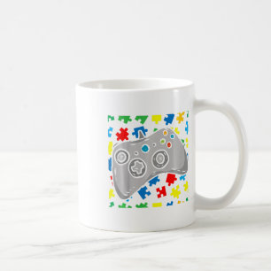 Caneca De Café Kids Video-game Controller Autism Awarness Quebra-