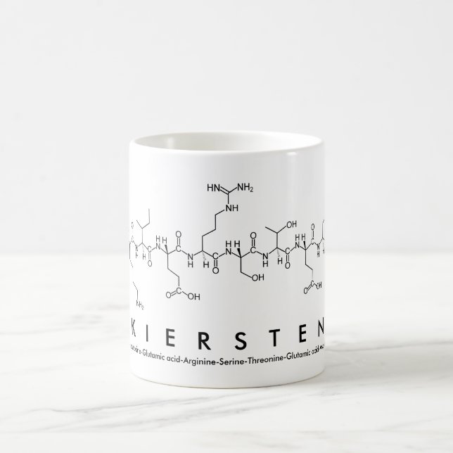 Caneca De Café Kiersten peptide name mug (Centro)