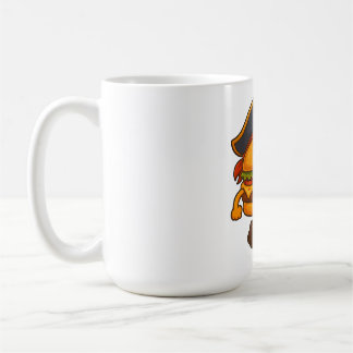 Caneca De Café KikiBurger the Pirate – Cute Food Mascot by MiniSn