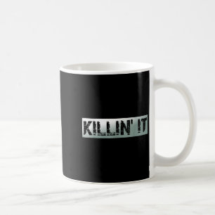 Caneca De Café Killin It Vintage Cotação Motivacional
