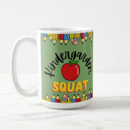 CANECA DE CAFÉ KINDERGARDEN SQUAT TEACHER
