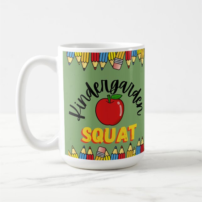 CANECA DE CAFÉ KINDERGARDEN SQUAT TEACHER (Esquerda)