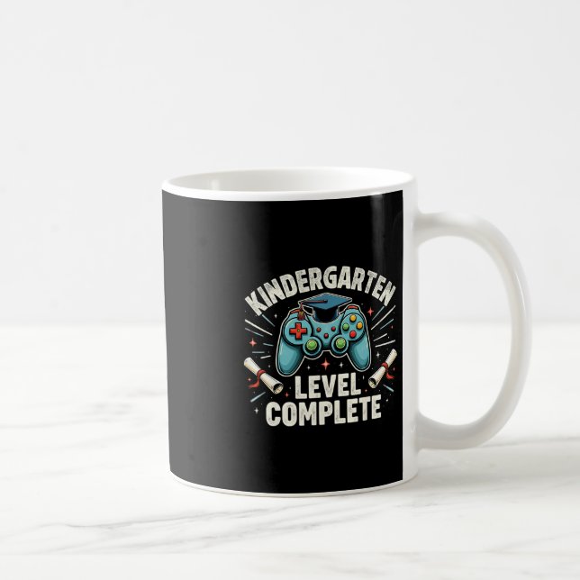 Caneca De Café Kindergarten Level Complete Funny Graduation 2025  (Direita)