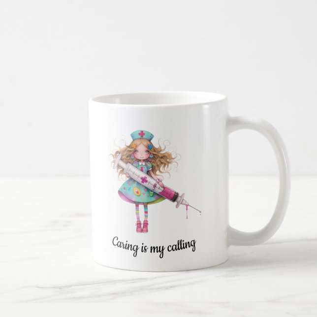 Caneca De Café Kindness Is My Calling – Nurse Mug (Direita)