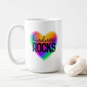 Caneca De Café Kindness Rocks Rainbow