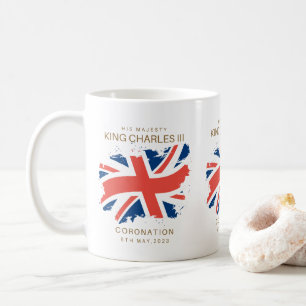 Caneca De Café King Charles III Union Jack Flag