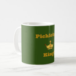 Caneca de café King de seleção - verde e dourada