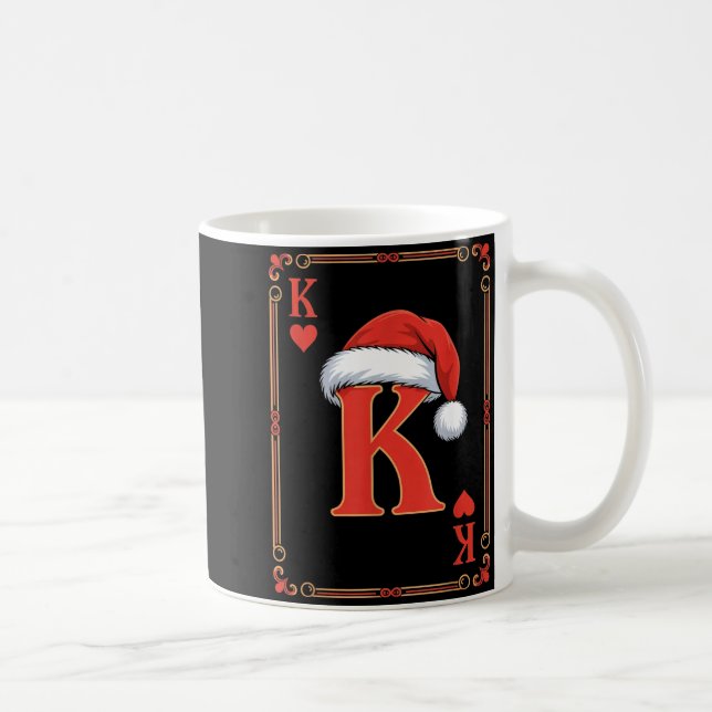 Caneca De Café King Of Hearts Christmas Costume Playing Cards Kin (Direita)