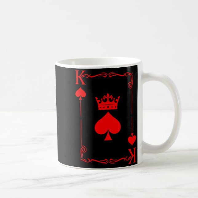 Caneca De Café King Of Spade Game Black History Playing Card Men  (Direita)