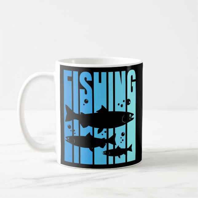 Caneca De Café King Salmon Chinook Salmon Pesca  (Esquerda)