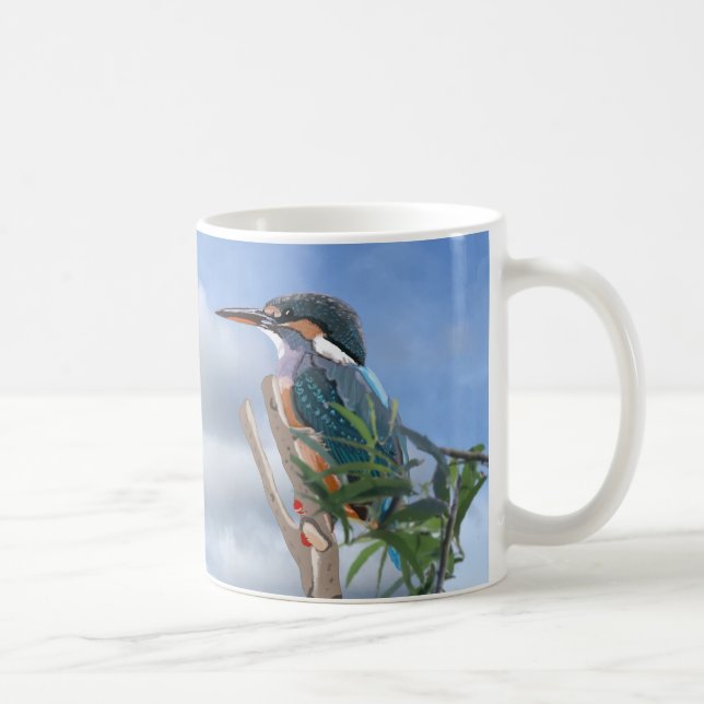 Caneca De Café Kingfisher e Willow Coffee Mug (Direita)