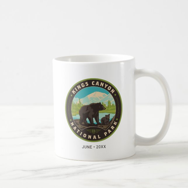 Caneca De Café Kings Canyon National Parks (Direita)