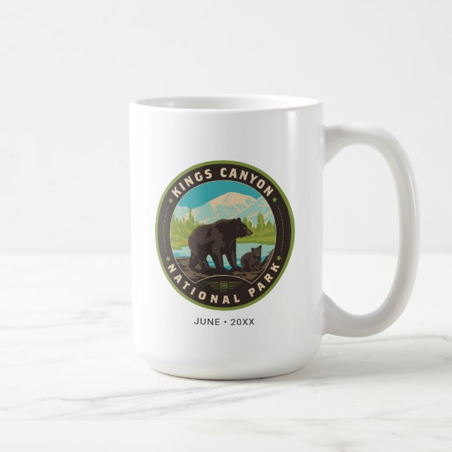 Caneca De Café Kings Canyon National Parks (Direita)