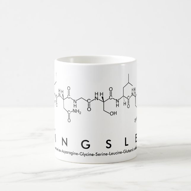 Caneca De Café Kingsley peptide name mug (Centro)