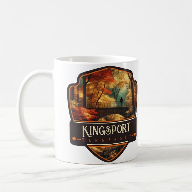 Caneca De Café Kingsport, Tennessee | Antigo (Esquerda)