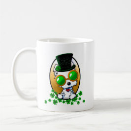 Caneca De Café KiniArt Westie Terrier St. Paddy's