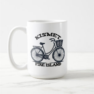 Caneca De Café KISMET Fire Island bicicleta verão praia mãe pai N