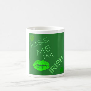 Caneca De Café Kiss Me Im Irish