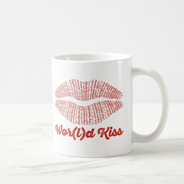 Caneca De Café Kiss Mug do Mundo Mundial (Direita)