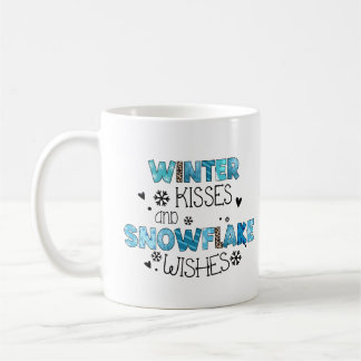 Caneca De Café Kisses de inverno personalizados