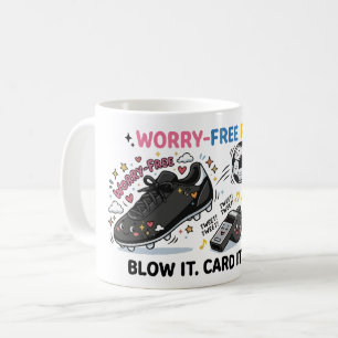 Caneca De Café Kit de Árbitro Sem Preocupações — Árbitro de Futeb