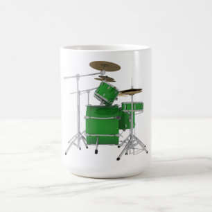 Caneca De Café Kit de Bateria Verde: