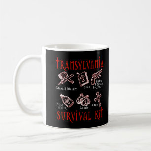 Caneca De Café Kit de Sobrevivência da Transilvânia
