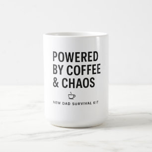 Caneca De Café Kit de Sobrevivência do Novo Pai Alimentado por Ca