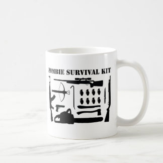 Caneca De Café Kit de sobrevivência do zombi