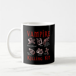 Caneca De Café Kit Engraçado de Morte de Vampiro