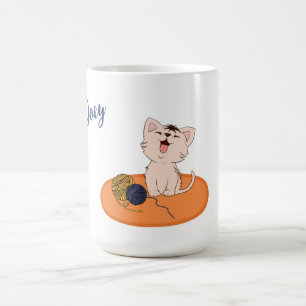 Caneca De Café Kitten com Wool Ball