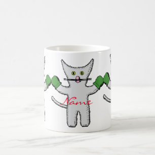 Caneca De Café Kitten de boxe com Mittens Thunder_Cove