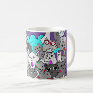 Caneca De Café Kitten Mashup