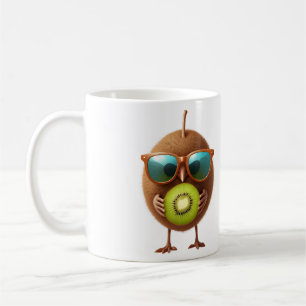 Caneca De Café Kiwi, divertida e alegre Frutas de Bebidas Tropica